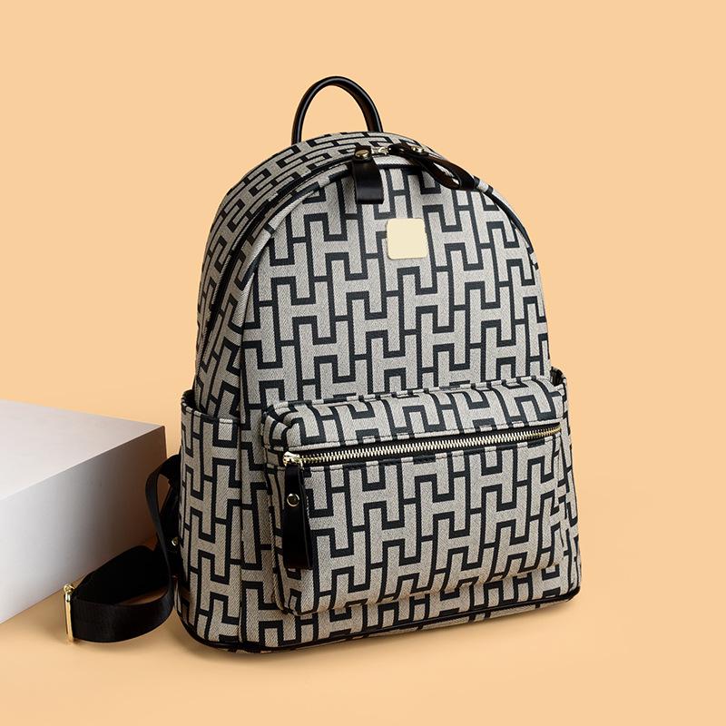 

2025 Korean Fashion Retro Pattern Women s Backpack - Casual & Versatile