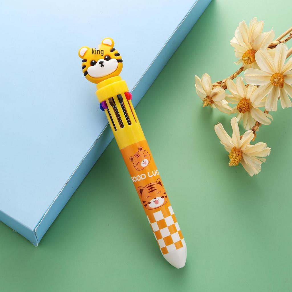 Creative Cartoon Multi-Color Ballpoint Pen for Students and Journals