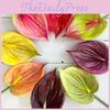 Anthurium Simulated Plants Wedding Hotel Restaurant Decoration Ornament Desktop