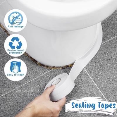 1-3.2M PVC Self Adhesive Caulking Sealing Tape for Kitchen Sink PVC Waterproof Bathroom Caulk Tapes Anti Mold Edge Sealer Strip