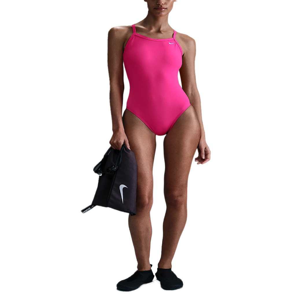 Nike Hydrastrong Comfortable Casual Sports One-Piece Swimsuit Women swimsuit Bright-Pink NESSA017-678