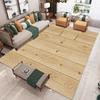 Realistic Wood Texture Carpet for Living Room Rustic Design Indoor Home Decor Large Area Rug Non Slip Floor Mat for Natural Home