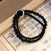 Chinese Safety Buckle Retro Beaded Bracelet Female Antique Design Cold High-end Bracelet National Style Girlfriend Simple Jewelry