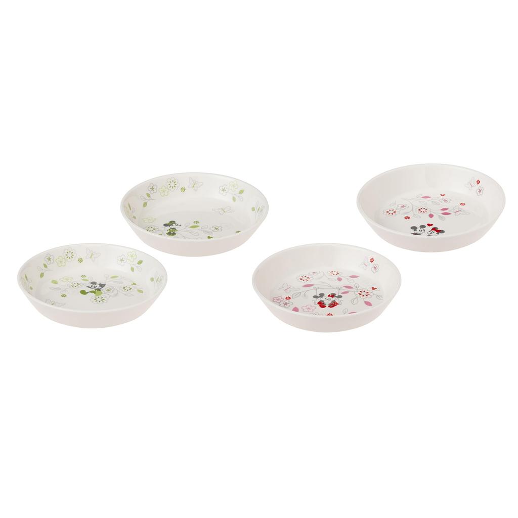 Maebata Disney Mickey Minnie Flower Pasta Curry 65086 & Plate, Green,