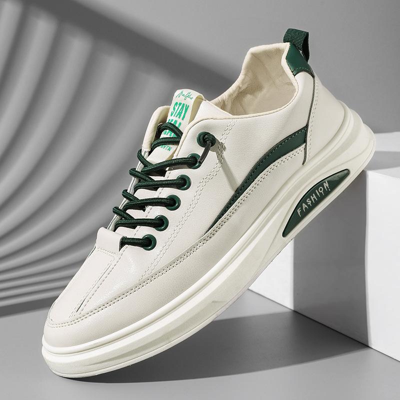 Mode Herrenschuhe 2025 neue vielseitige Arbeits-Board-Schuhe Herren Casual Lederschuhe Sport weiße Schuhe trendige Schuhe