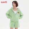 Baleno Women's American Retro Zip-Up Hoodie