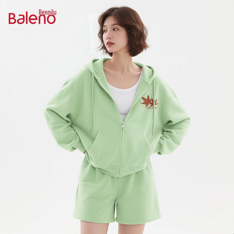 Baleno Women's American Retro Zip-Up Hoodie