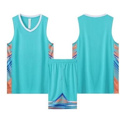 New Basketball Jersey Set Boys And Children Primary School Students Training Jersey Adult Game Jersey Printing Number Digital Printing