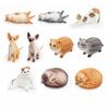PVC-Simulationskatzenmodell Schläfrige streckende Katze Devon Rex Katze Katzen Actionfiguren Lebensecht Realistische Haustierfiguren Kinderpuppen Spielzeug