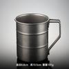 304 nerezová ocel kreativní modelování ústní hrnek ve tvaru olejového sudu venkovní kempingový pohár na vodu skládací rukojeť retro imitace titanu jídlo