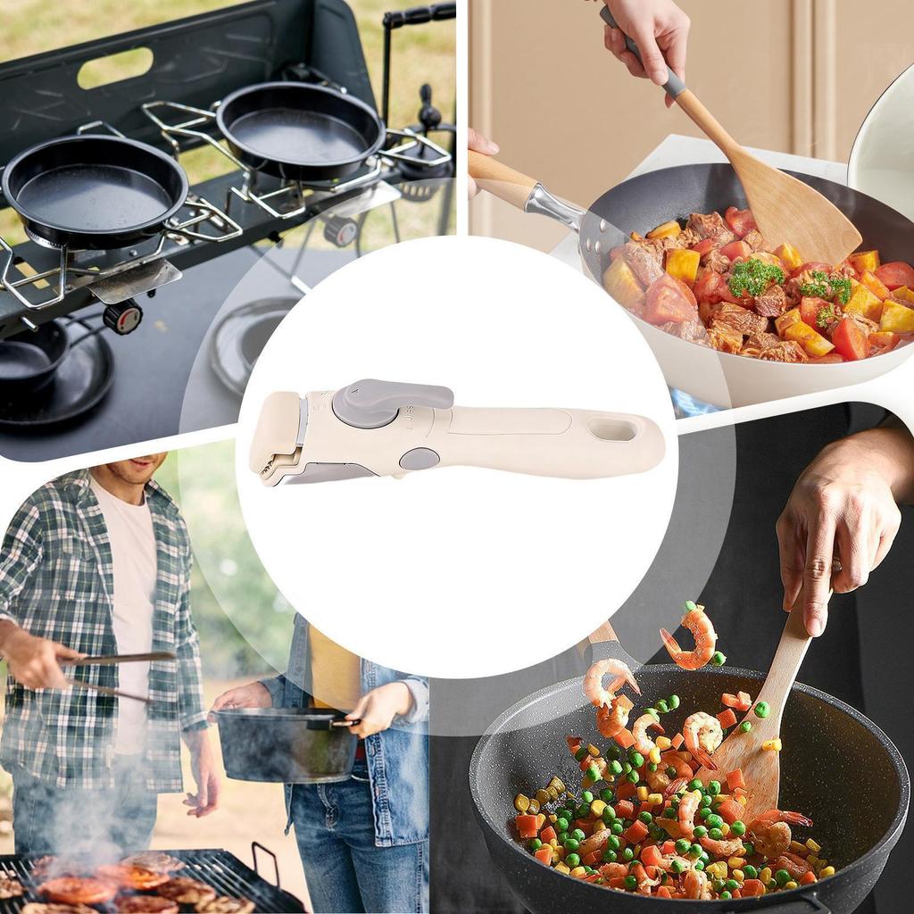Detachable Cookware Handle Universal Pot Handle Suitable For All Cookware Household Kitchen Gadget Portable Outdoor Camping Tool