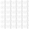 30Pcs Removable Ceiling Hooks for Hanging Festival Decorations Practical Clear Sticky Hooks Damage Frees Wall Hangers