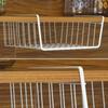 New S/L Cupboard Under Storage Iron Cabinet Closet Desk Hanging Mesh Basket Wire Bookcase Shelf Rack Organizer