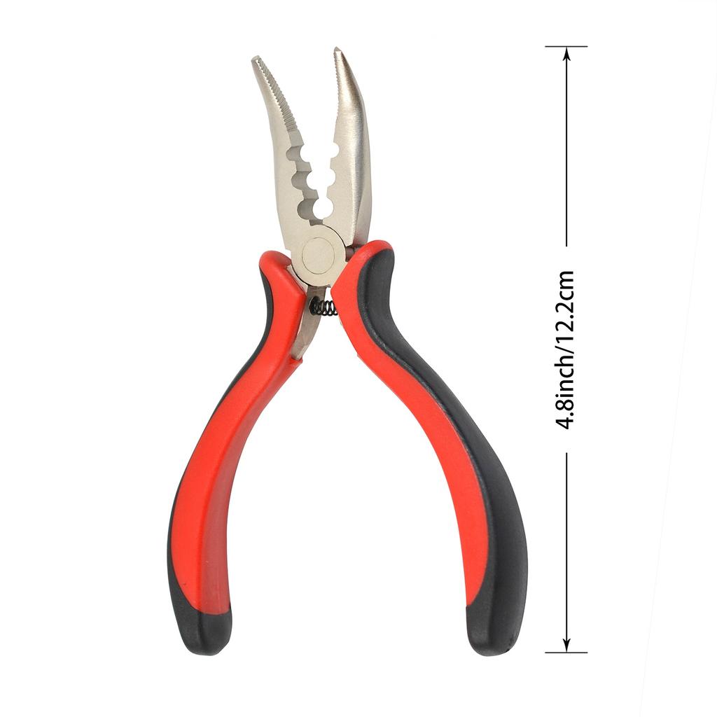 Hair Extensions Pliers Set 500 Pcs 2.5mm Micro Rings Links Beads 3-Hole I-tip Hair Pliers Loop Needle Threader