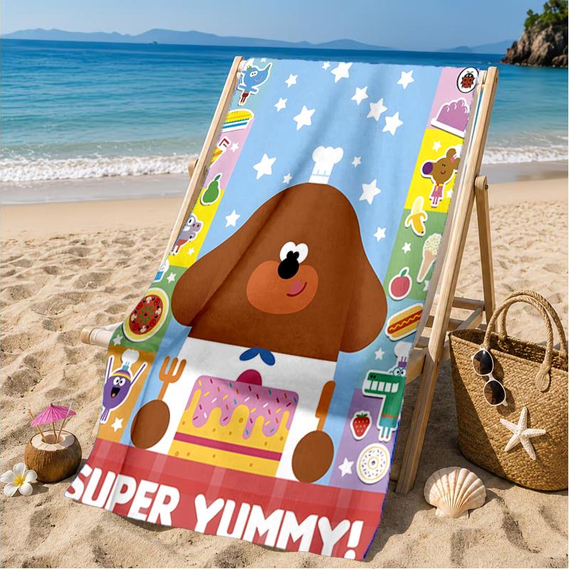 Cute Du-ggee Adventure Beach Towel, Microfiber Beach Towel, Perfect For Pool, Beach, Travel, Home Decor Beach Party Fan gifts