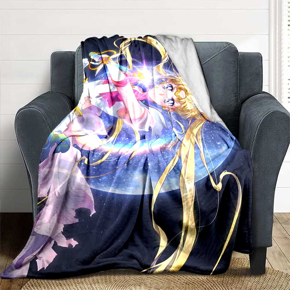 Sailor Moon Adventure Blanket Warmthful Decor Blanket Versatile for Sofa Sofa Couch Office Bed Picnics Warmthful Decor Best Holiday Y3