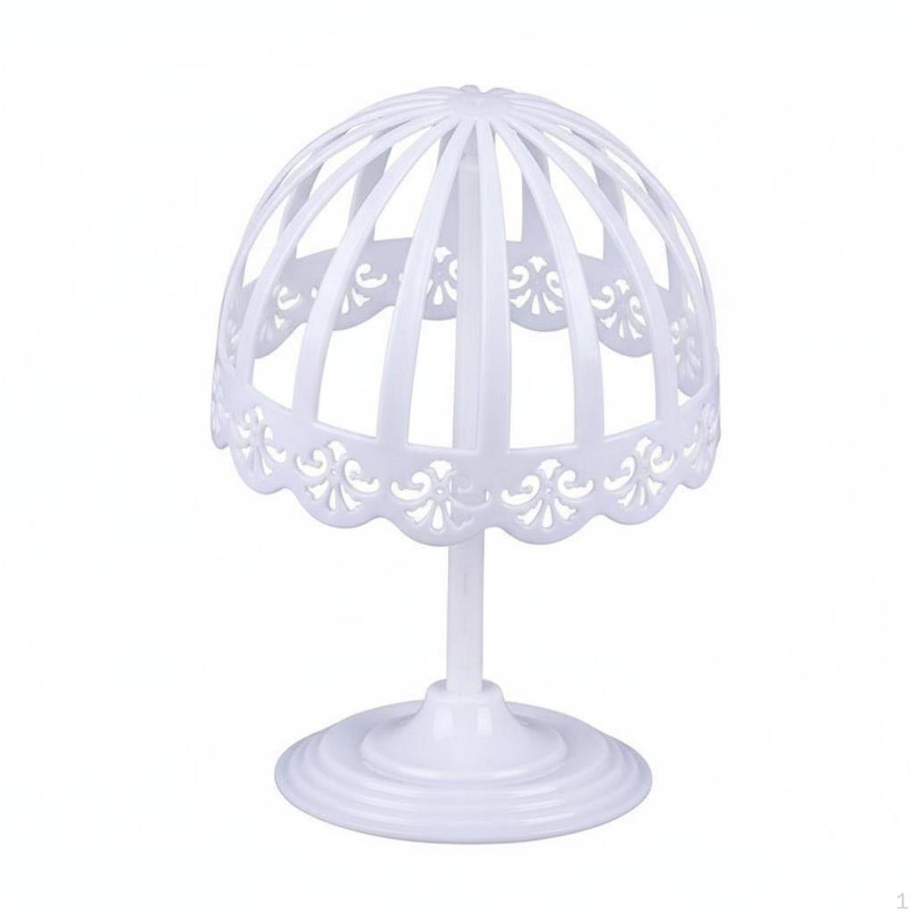 Hollow Mannequin Head Lightweight Dome Hat Display Stand Stable Base for Closets