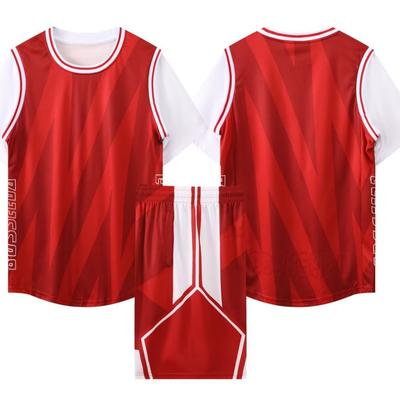 B312 Basketball Jersey Fake Two-Piece Set Adult Children'S Clothing Men'S Print Team Jersey 4Xs-7Xl