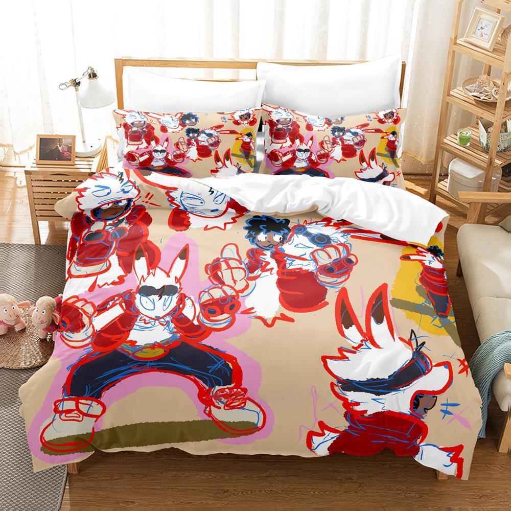 Fashion 3d Print Summer Wars King Kazma Bedding Set Cartoon Anime Three-piece Set Adult Kid Bedroom Duvetcover Sets Home Textile