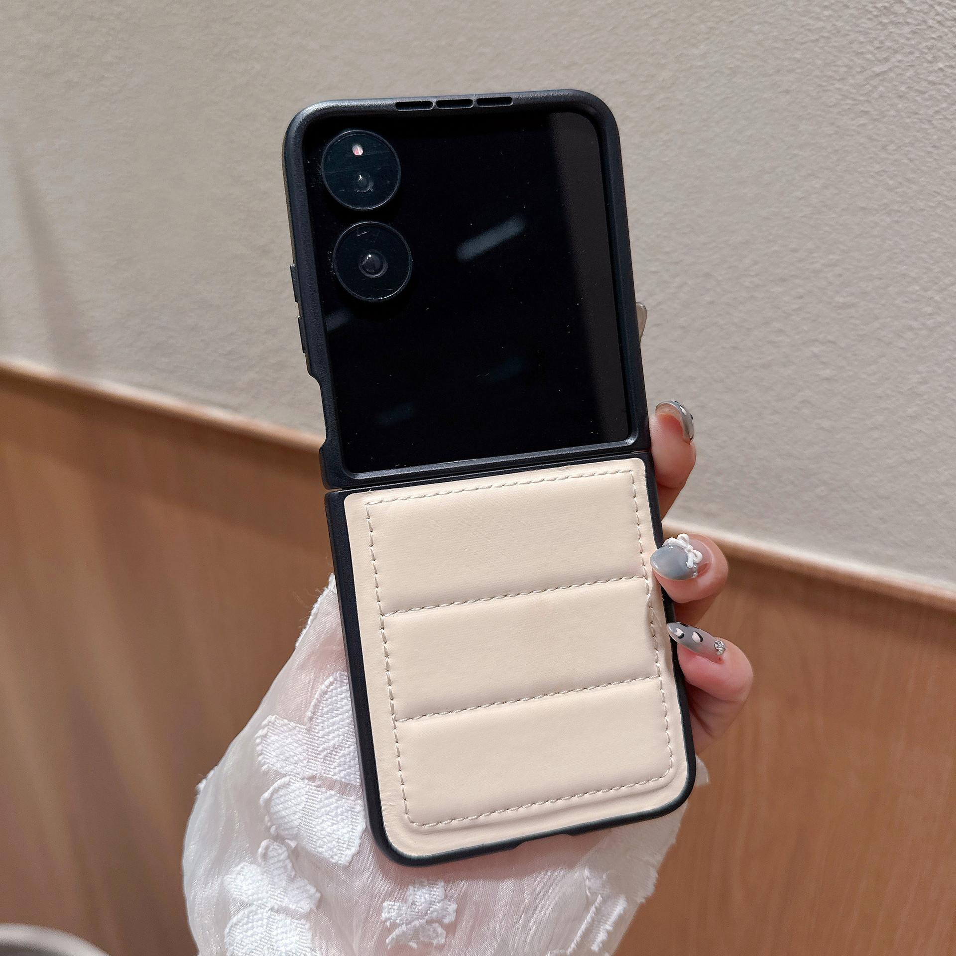 

New Folding Down Jacket for Xiaomi Mixflip2 Mobile Phone Case North American Style Mix Flip Protective Cover For xiaomi Mix Flip2