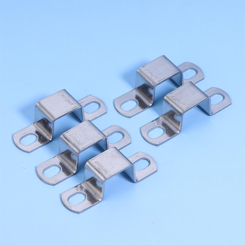 5Pcs Thickened U-Shaped 304 Stainless Steel Horseback Tube Saddle Clip Buckle Throat Hoop Ohm Tube Card Pipe Fixing Clamps