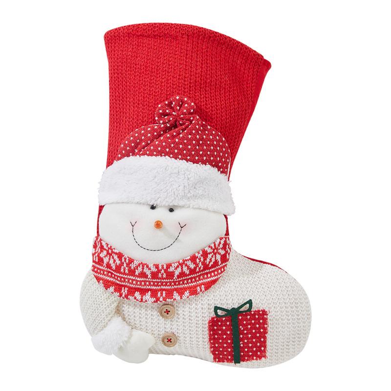 Christmas Sock Gift Bag Christmas Decorative Sock Christmas Eve Christmas Gift Children's Christmas Tree Pendant Candy Bag