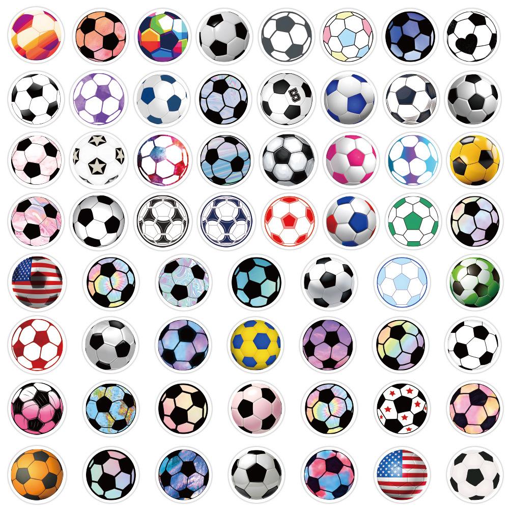 60 Football Stickers Decorative Notebook Skateboard Suitcase Car Doodle Sports Football Stickers