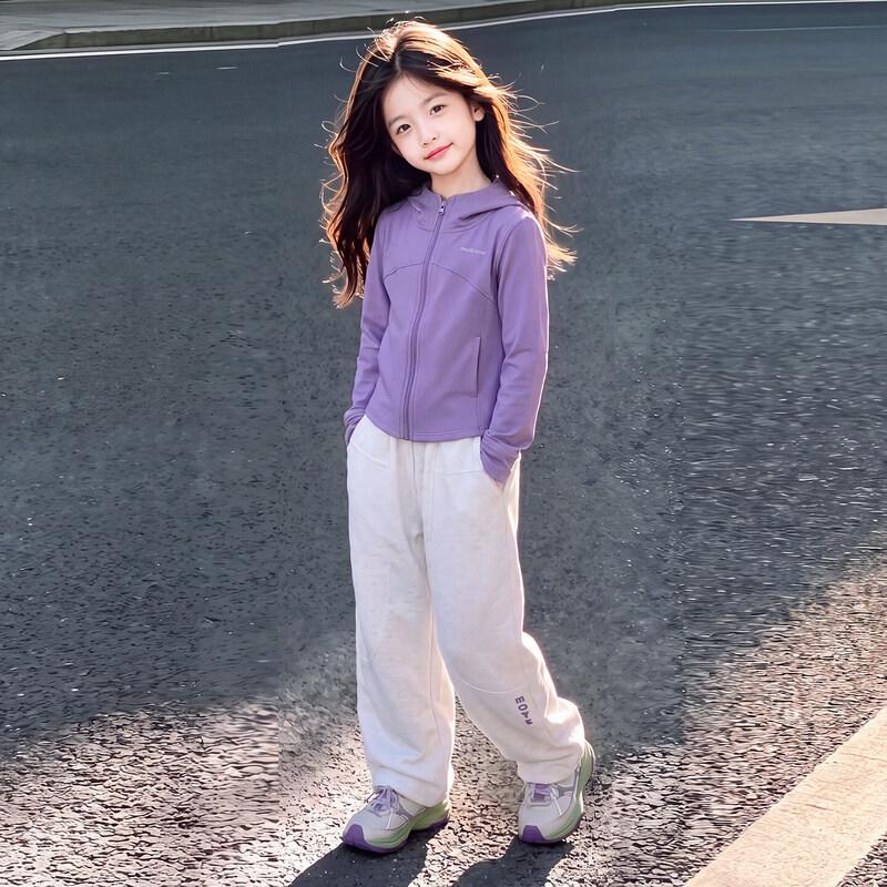 Moonkids Girls' 2026 Autumn Casual Sportswear Set
