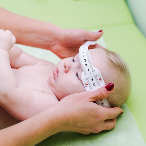 uxcell Head Circumference Measuring Tape, 70cm, Plastic, for Measuring Children's Head and Arm Circumference, White