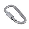 D Shape Outdoor Tools Metal with Lock Climbing Camping Keyring Key Buckle Carabiner Hook