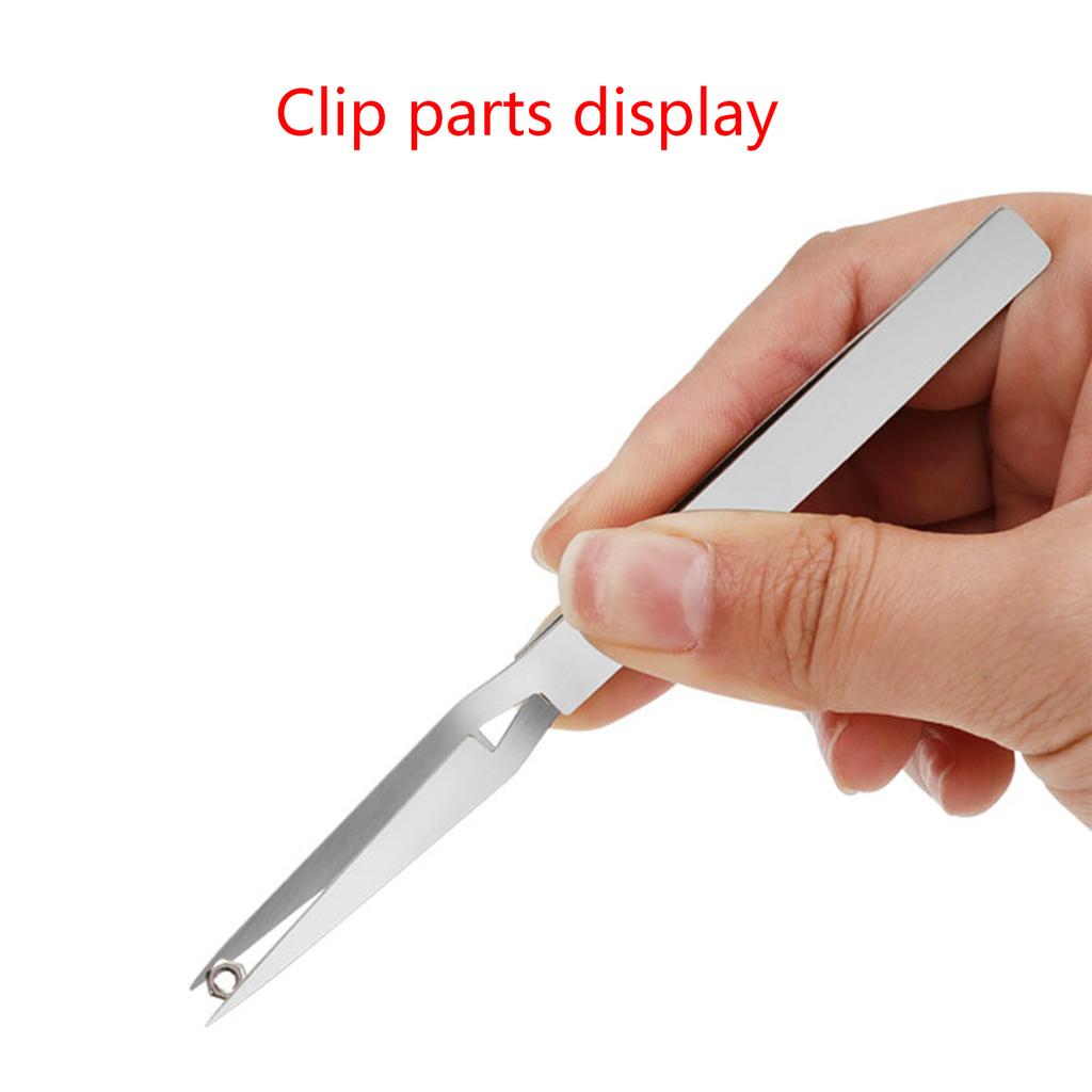 Cross Lock Stainless Steel High-precision Tweezers Reverse Action Tweezers