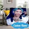 Custom Name K-pop Stars Unite Blanket bed sofa Blanket Flannel Blanket for Camping, Hiking, Picnic Essentials,gift for Fan family