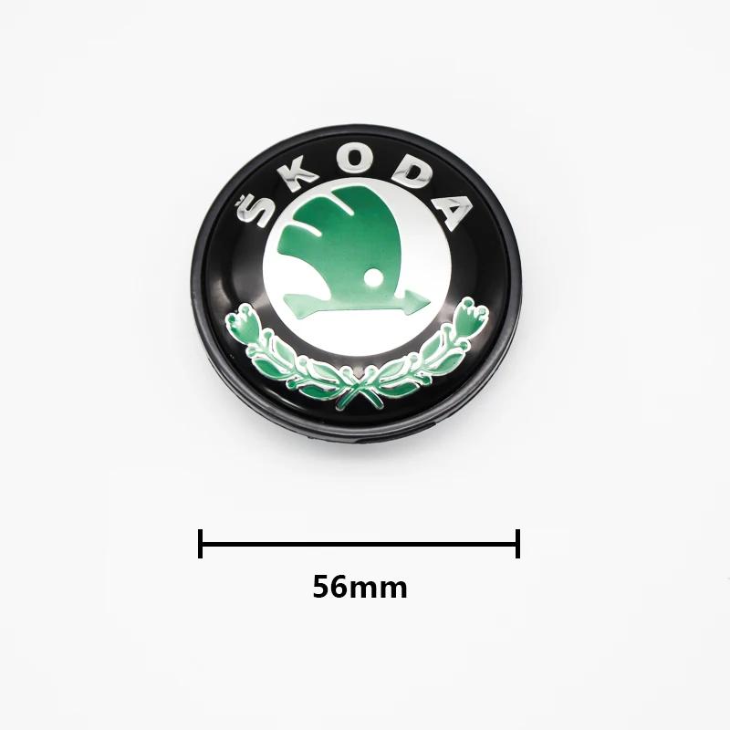 

Car Sticker 2025 New 4pcs 56/60mm Car Wheel Center Hub Caps Protector Decorations For Skoda Octavia Rapid Kodiaq Karoq Superb Fa