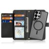 DUX DUCIS Lawa Series For Samsung Galaxy S25 Ultra Case Detachable Magnetic Cowhide Leather Cover Zipper Wallet