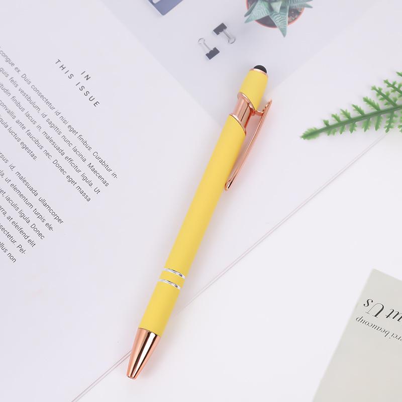 Meiji Touch Screen Capacitive Metal Ballpoint Pen with Aluminum Barrel and Printed Logo
