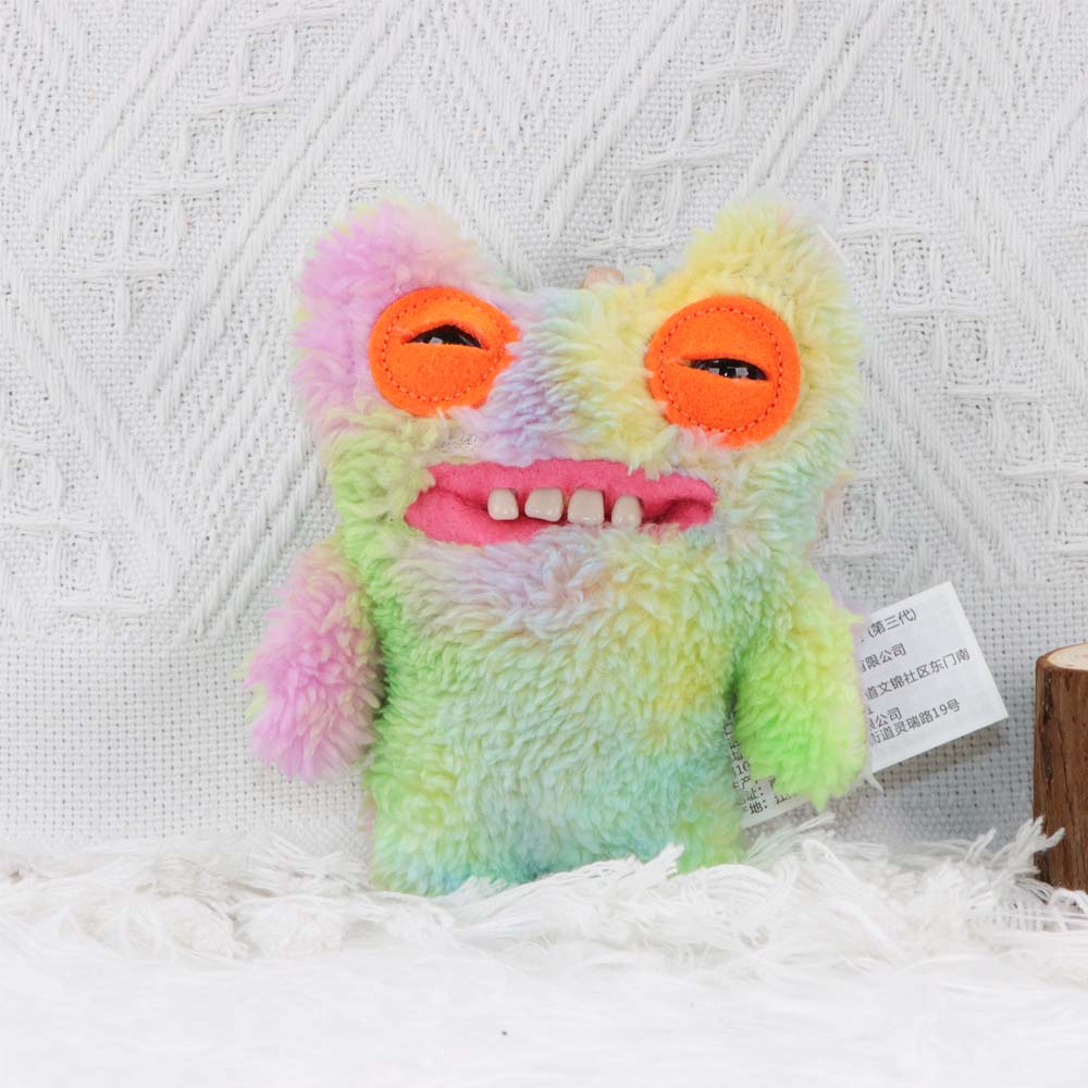 FUGG Keychain Plush Toy Pendant Doll Annoyed Alien Ugly Monster Key Ring Stuffed Peluche Doll Hanging Ornament Gifts