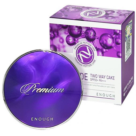 

Enough 8 Peptide Two Way Cake SPF50/PA+++ 11g+ refill #13 Light Beige +RANDOM GIFT