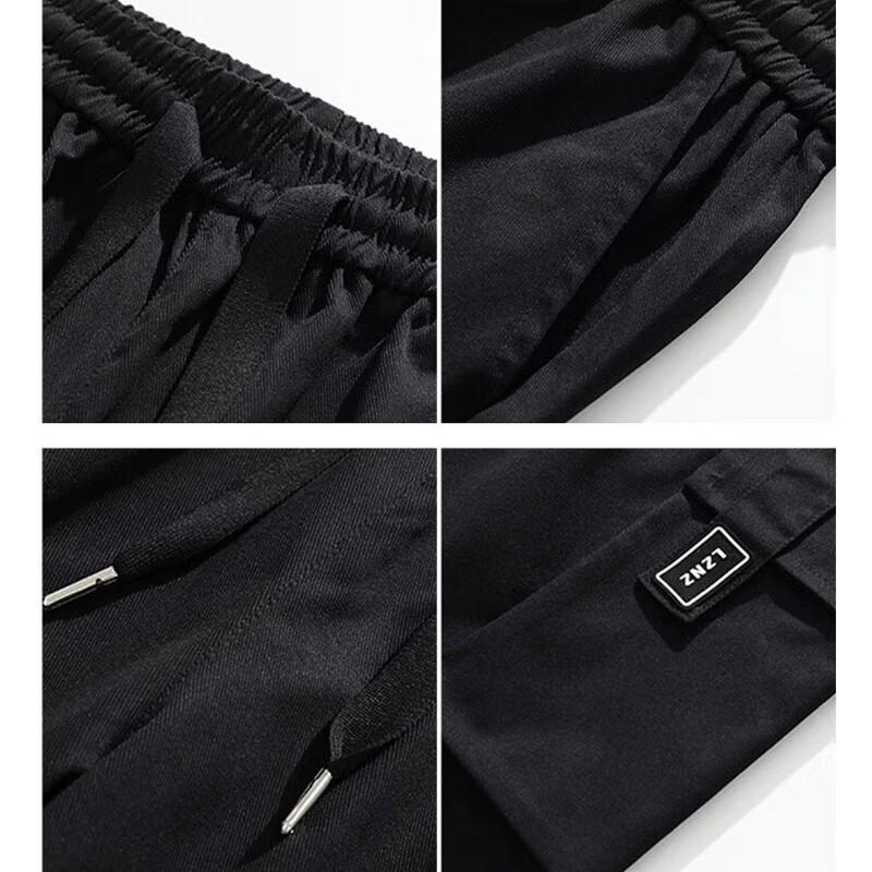 Homlean Herren Locker Geschnittene Gerade Bein Freizeithose Cargo