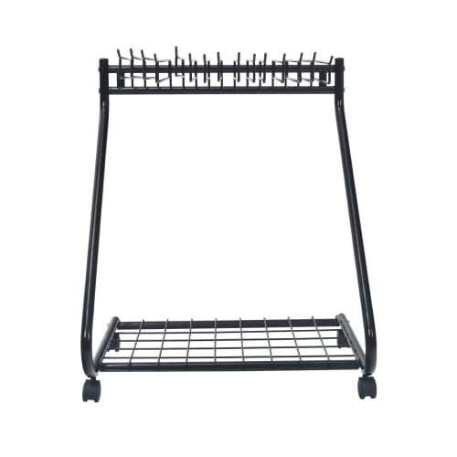 Sunpercy Trouser Hanger, Pants Hanger, Clothing Storage Rack (Black, Holds 15 Clothes)