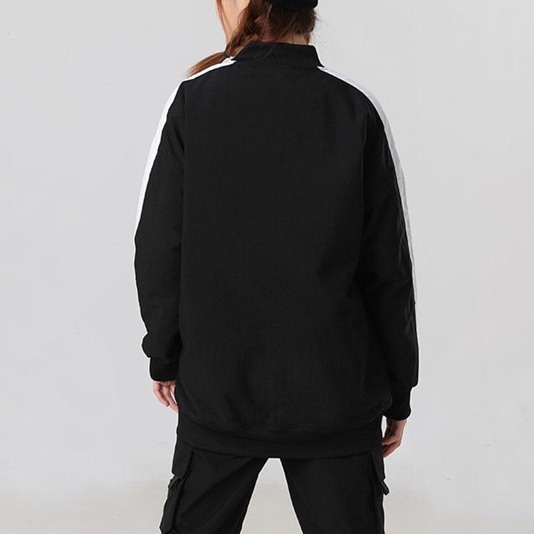 (WMNS) PUMA Classics Bomber Logo Printing Jacket Black Women's 530275-01