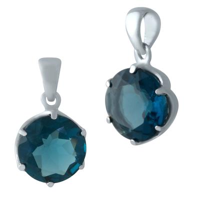 Silver Pendant with London Blue Topaz 2.213ct (2012399)