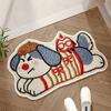 Cartoon Puppy Non-Slip Quick-Dry Water-Absorbent Bathroom Floor Mat