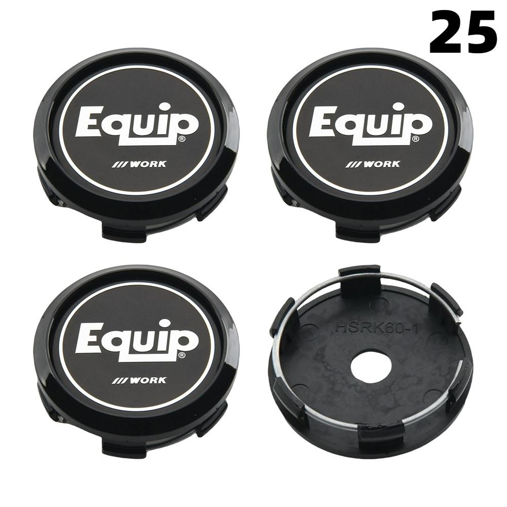 4PCS OD 60MM / ID 56MM Cap For Rims WORK EMOTION EQUIP MEISTER VS Emblem Wheel Center Cap Sport Car Logo Wheel Cover Hub Caps