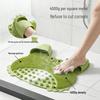Wall-Mounted Anti-Slip Shower Mat: Foot, Back Scrubber & Massager