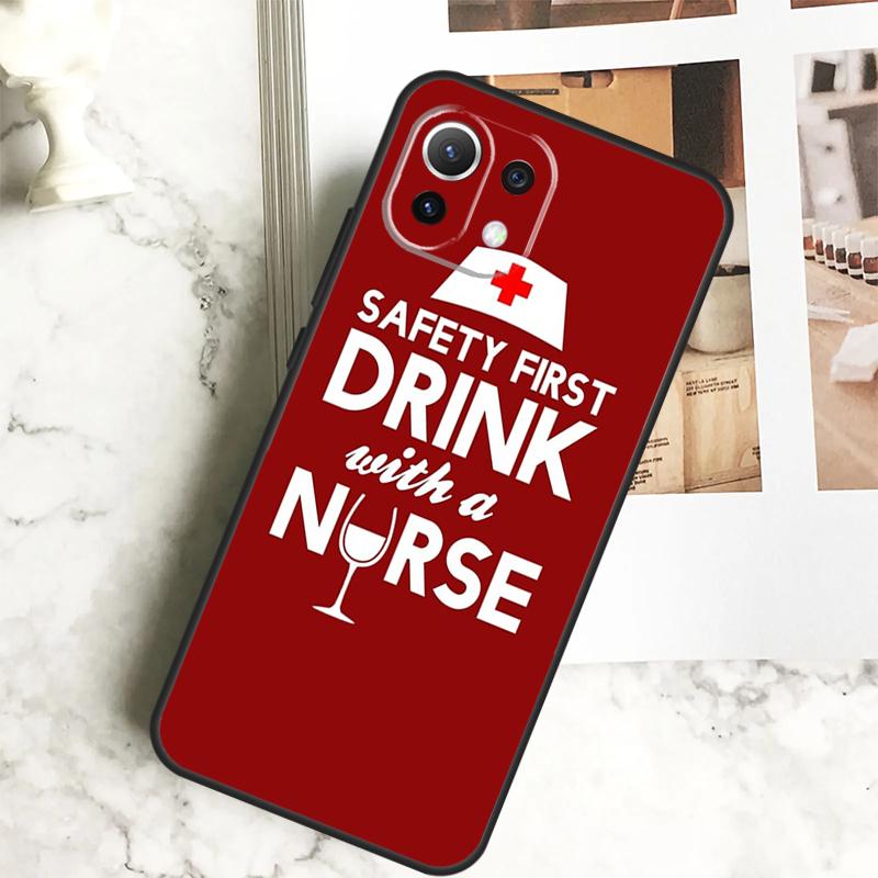 Funny Nurse Doctor Nursing Case For POCO X6 M6 Pro X5 X3 M5s F3 F5 Xiaomi 14 Ultra 12 13 Lite 11T 12T 13T Pro Cover