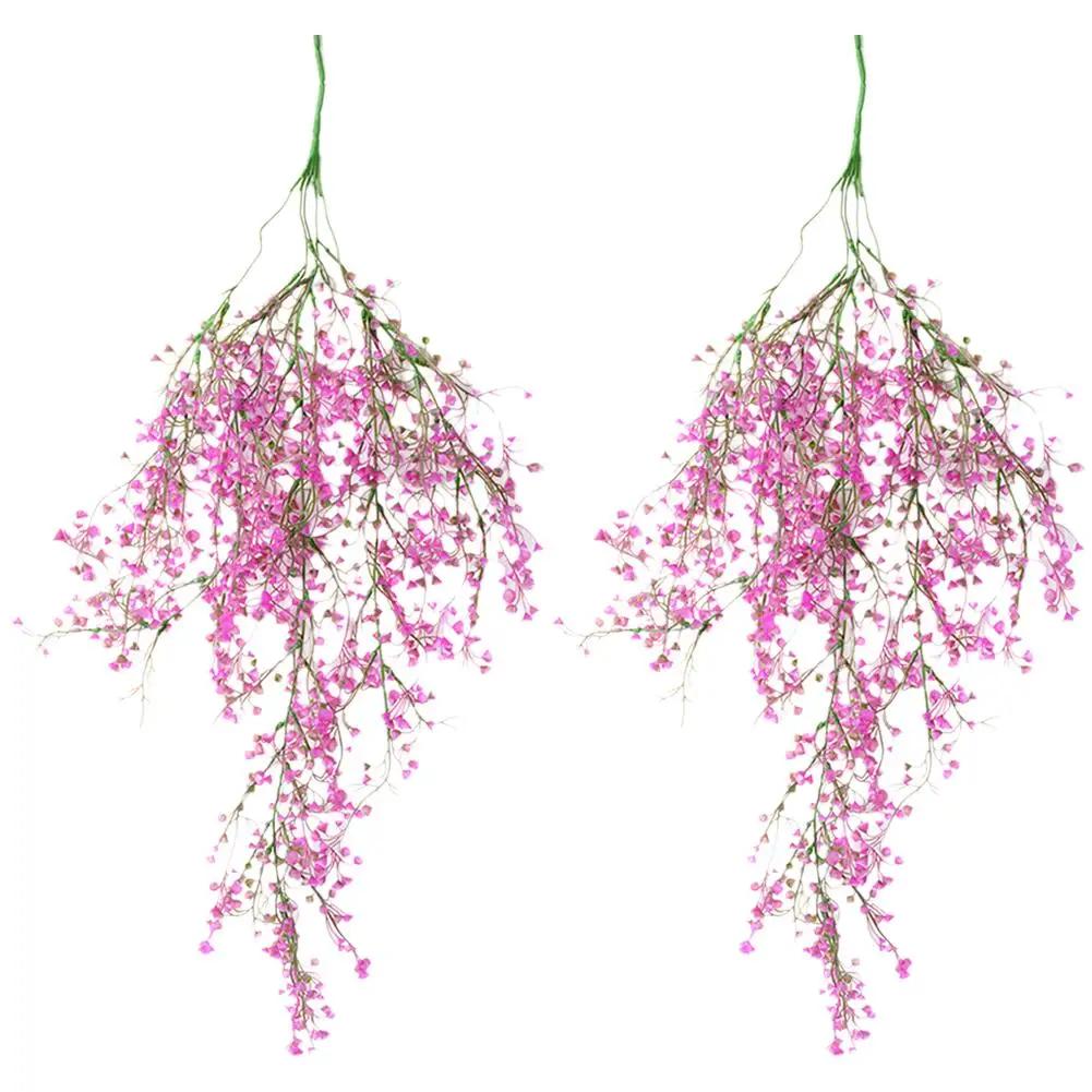 80cm Artificial Admiralty Willow Wall Hanging Plant Fake Willow Vine Garland Greenery Rattan For Home Garden Balcony Decora K3Q3