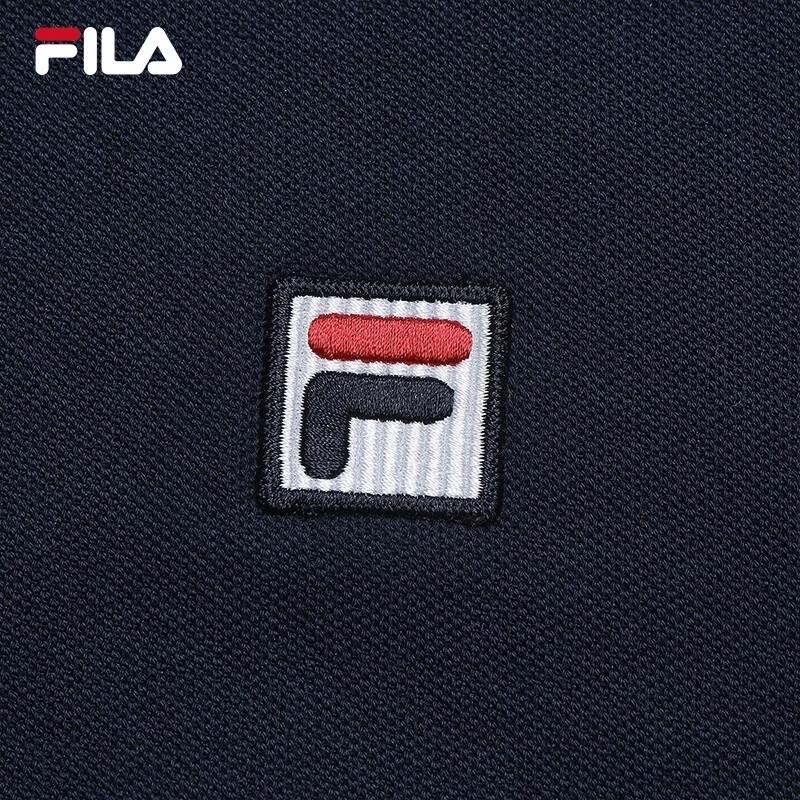FILA Men's Loose Fit Knit Short Sleeve Polo Shirt