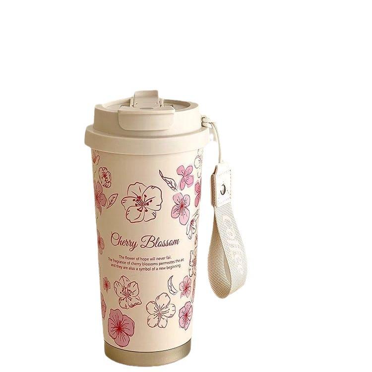 316 Stainless Steel Insulated Coffee Cup with Straw for Men, Women, and Students