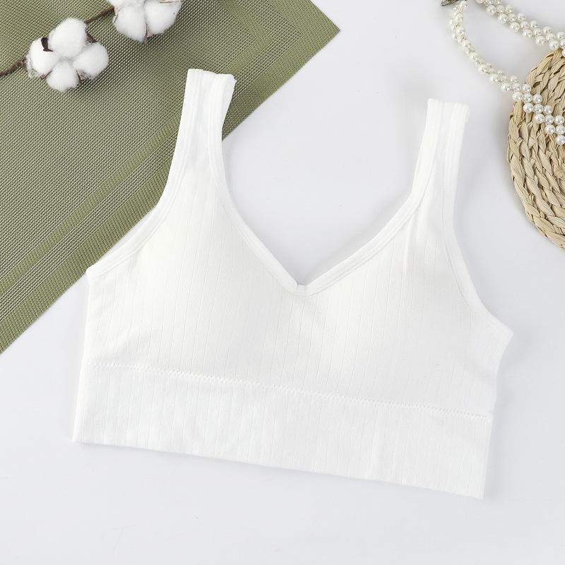 Sports fitness suspenders, small vest for women, summer beauty back bra, back buckle underwear, bottom with chest pad inside