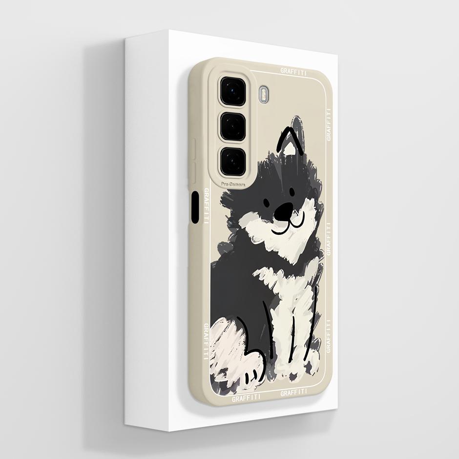 For Infinix Hot50 50i 50Pro 50Pro+ Case Lovely Cat Panda Fall Prevention Unique Phone Cover For Infinix Hot 50 Pro Plus 50i Capa